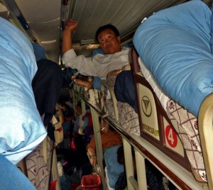 miegančiu autobusu į Pekiną